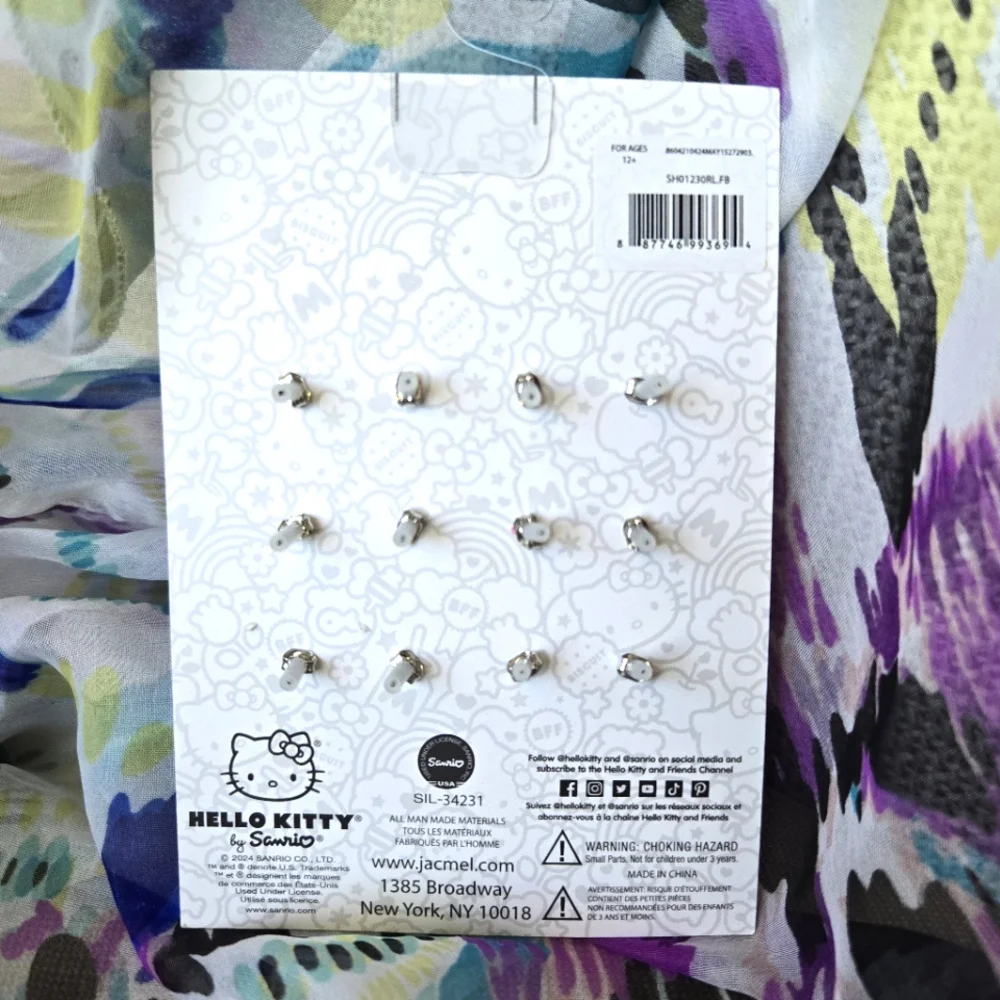 🍓Hello Kitty Fruity Stud Earrings: Set of 6!